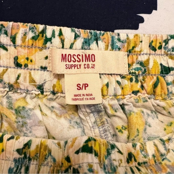 Mossimo Pull On Shorts White Green Floral S - Picture 8 of 9